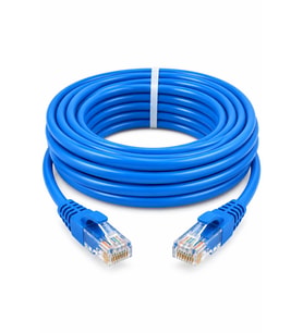 FURY CAT6 MAVİ Ethernet Kablosu 3 Metre RJ45 LAN İnternet Modem Router Bilgisayar Kablosu