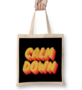 Mental Health Calm Down Bez Çanta Uzun Saplı