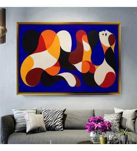 Altın Çerçeveli dekoratif tablo l1694 (Gold)