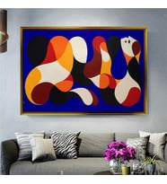 Altın Çerçeveli dekoratif tablo l1694 (Gold)
