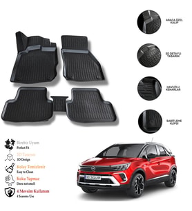 Opel Crossland 2020 3D Havuzlu Paspas OTL
