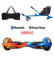 Citymate Elektrikli Kaykay Akıllı Denge Hoverboard + HoverKart + Çanta FULL LEDLİ EXTREM PAKET D10