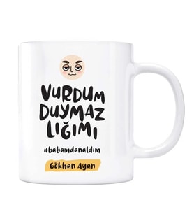Kişiye Özel İsimli Baba Kupa Vurdumduymazlığımı Babamdan Aldım