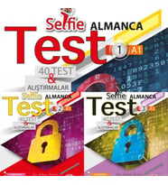 ÇIPA ALMANCA A1 SEVİYE SELFİE TEST SORU BANKASI SETİ TOPLAM 3 KİTAP