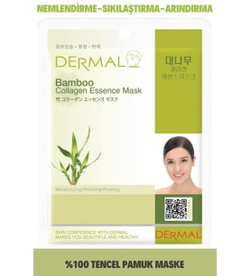Dermal Nemlendirici, Sıkılaştırıcı ve Arındırıcı Bambu Özlü Kolajen Maske 23 gr