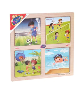 ONY-343/344/345/346 Ahşap Eğitici 4'lü Puzzle -Onyıl