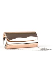 By EDUU Zincir Askı Silindir Model Ayna Abiye El Çantası (Rose - Gold)