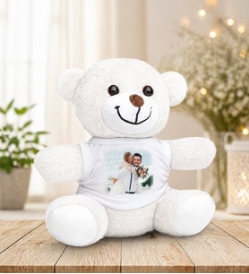 Kişiye Özel  Beyaz  Peluş Ayıcık