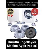 Gürültü Engellen Titreşim Önleyici Vantuzlu Beyaz Eşya Çamaşır Bulaşık Makinası Ayak Pedi Stoper