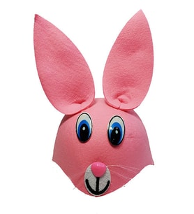 Pembe Renk Kulaklı Tşan Şapkası Hayvan Şapkası
