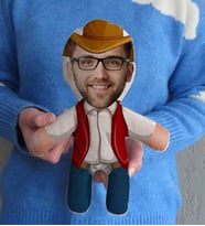 BK Gift Kişiye Özel Fotoğraflı Kovboy Bebek Yastık-1
