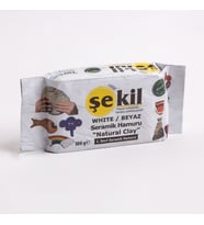 Şekil Doğal Seramik Hamuru 500 gr Beyaz 