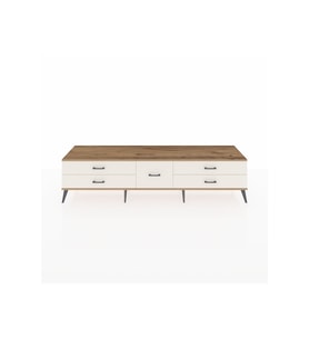 Hyperion TV Ünitesi 5 Çekmeceli  220x44x51 Çam-Çam/Aytaşı