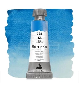 Maimeri Blu Tüp Sulu Boya 12 ml S4 No:368 Cerulean Blue