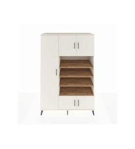 Kronos Dolap 10 Raflı 5 Kapaklı 132x59x195 Aytaşı-Aytaşı/Çam