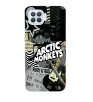 Oppo Reno 4 Lite Uyumlu Arctic Monkeys Kolaj Desenli Şeffaf Telefon Kılıfı
