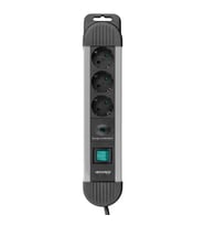 S-link Swapp SPGKS03 1.5m 3G1.5mm2 900 Joule 3Lü Akım Kor. Gri Priz Çoklayıcı