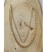 Unisex Gold Rengi Gömlek Yaka Zinciri İğnesi Aksesuarı PYTKGMLZNC11