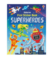 First Sticker Book Superheroes Usborne Publishing