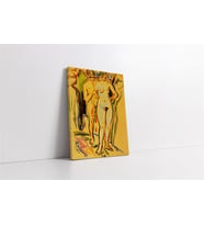 Two Nudes İn An Exotic Landscape Kanvas Tablo
