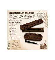 Öğretmenler Günü Özel Kalem ve Ahşap Kalem Kutusu Seti