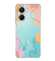 Huawei Nova 10 Se Uyumlu Kapak Karışık Renkler Tasarımlı Şeffaf Silikon Kılıf