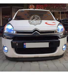 Citroen Berlingo 2009-2018 Uyumlu H lip Esnek Ön Lip 2 Parça Karlık Ön Ek Tampon Altı Dil
