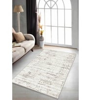 Bej Vintage Kaymaz Tabanlı Makinede Yıkanabilir Halı ES06 - 100 x 160 cm