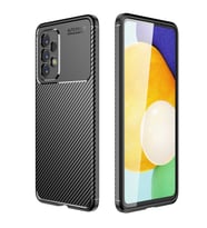 Galaxy A73 Kılıf Zore Negro Karbon Tasarım Silikon Kılıf (Siyah)