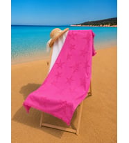 70x140 cm Jakarlı Desenli Modern Tasarım Unisex Plaj Havlusu Baveno