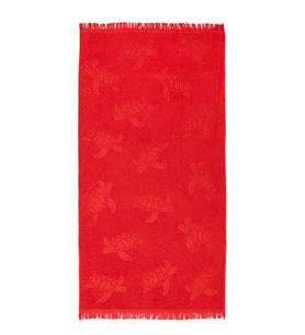 Minima / %100 Pamuk Plaj Havlusu 90 X 170 Cm.yaz Koleksiyonu (Kırmızı)