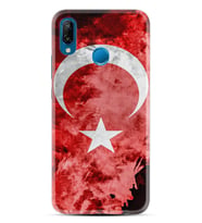 Huawei P20 Lite Mate 10 20 Lite Pro P40 Lite KılıfDesemli Silikon Şanlı Türk Bayrağı 3 1395