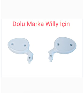 DOLU MARKA  8093 WİLLY  AKÜLÜ ARABALAR İÇİN AYNA TAKIMI (Ilık Beyaz)