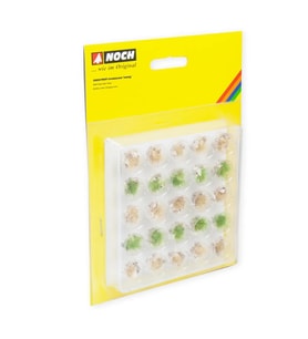 Noch 6920 Taşlı Çimen Kümeleri-A, 6 mm, 25 Adet, Diorama Malzemesi