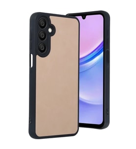 Samsung Galaxy A56 Kılıf Aras Deri Kapak - Pudra