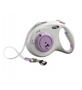 Flexi Select Köpek Otomatik Gezdirme Şerit Kayışı Gri & Lila - 7 M