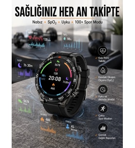 Akıllı Saat 2024 Model Arama Cevaplayan Uyku ve Sağlık Takibi