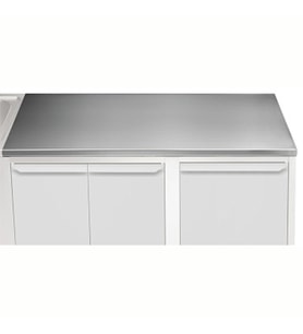 Electrolux Professional Üst Tabla, Sırtsız, 1300 Mm, 1,5 Mm Kalınlıkta Üst Tabla 18 Mm Kalınlığında Ses Sönümlendirici Malzeme Ve Ayrıca 2 Paslanmaz Kayıtla Güçlendirilmiştir - Modular Line TPLA13