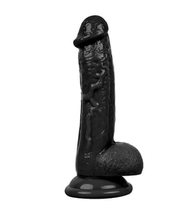 Censan 19CM Gerçekçi Siyah Dildo Yapay Penis