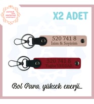 Yavru Ağzı-Kırmızı, İsminize Özel Tasarım Manevi Güç Veren Özel Hediye 520 741 8 Başarı Anahtarlık (Çok Renkli)