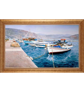 ALTIN ÇERÇEVELİ PASPARTULU TABLO CR640