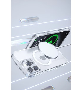 Pilelistore   iPhone 16 Pro Gleam PC Sert Magsafe Kılıf - Kahverengi