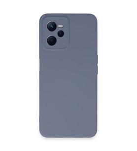 Realme C35 Kılıf Nano Içi Kadife Silikon - Gri
