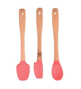 Bolly 3'lü Spatula Seti Küçük (Kırmızı)