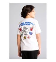 Defacto NBA Beyaz Erkek Çocuk T-Shirt G7616A8/WT34