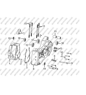 Mondial Atv Spider-X 250 Motor Takozu Arka Orj