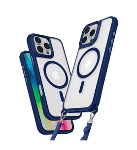 iPhone 16 Pro Kılıf Enka Magsafe Silikon Kılıf - Lacivert