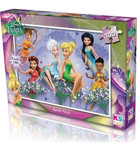 KS Games Puzzle 100 Parça Fairies Puzzle Lisanslı Ürün
