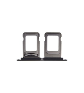 iPhone 15 Pro Max Çift Sim Tepsisi Sim Yuvası Sim Kart Tepsisi Sim Çekmecesiı Sim Kart Yuvası Siyah Renk