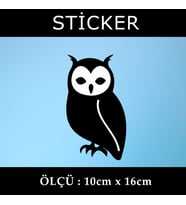 baykuş hayvan etiket sticker - 2 adet çıkartma araba motosiklet kask atv tablet pc buzdolabı otomobil bilgisayar uyumlu